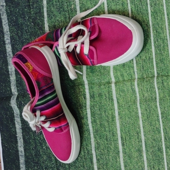 Inkkas pink shoes made in peru size 7 - Picture 1 of 8